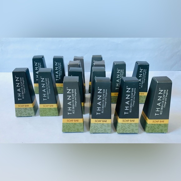 16 - THANN Rice Bran Oil Soap Bars Orange & Tangerine Travel Size Aromatic Wood - Picture 2 of 4